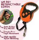 Nunbell 5 m Pet Retractable Leash (Orange)3.webp
