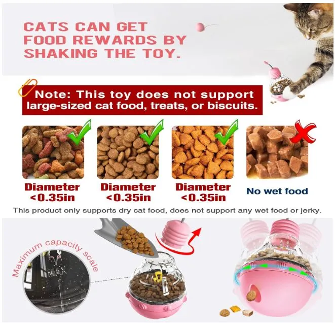 Funny Cat Treat Dispenser Toy for Pet (Yellow)5.webp