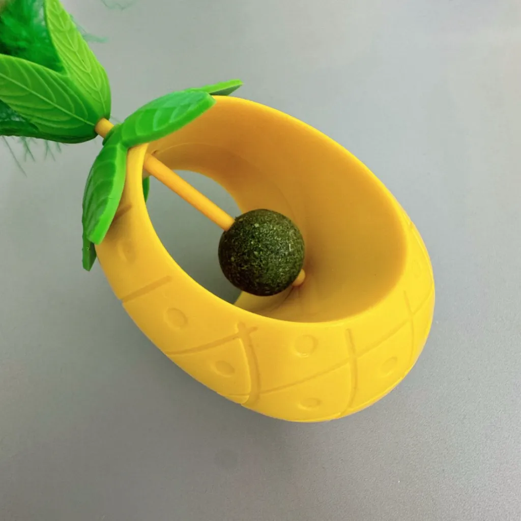 Tumbler toy for cats and kittens pineapple with catnip3.webp