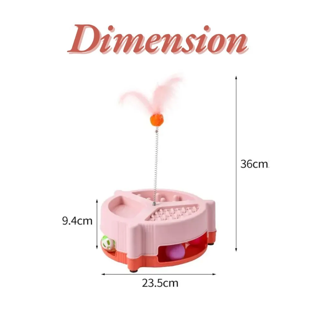 Cat Toy Ball Track Interactive Self Play for Interaction Catching Scratching 2.webp