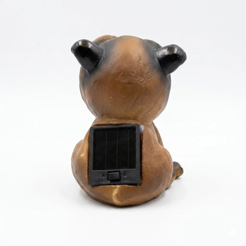 Solar Powered Animal LED Lights Bright Eye Outdoor Garden Patio Ornaments (Bulldog)2.webp