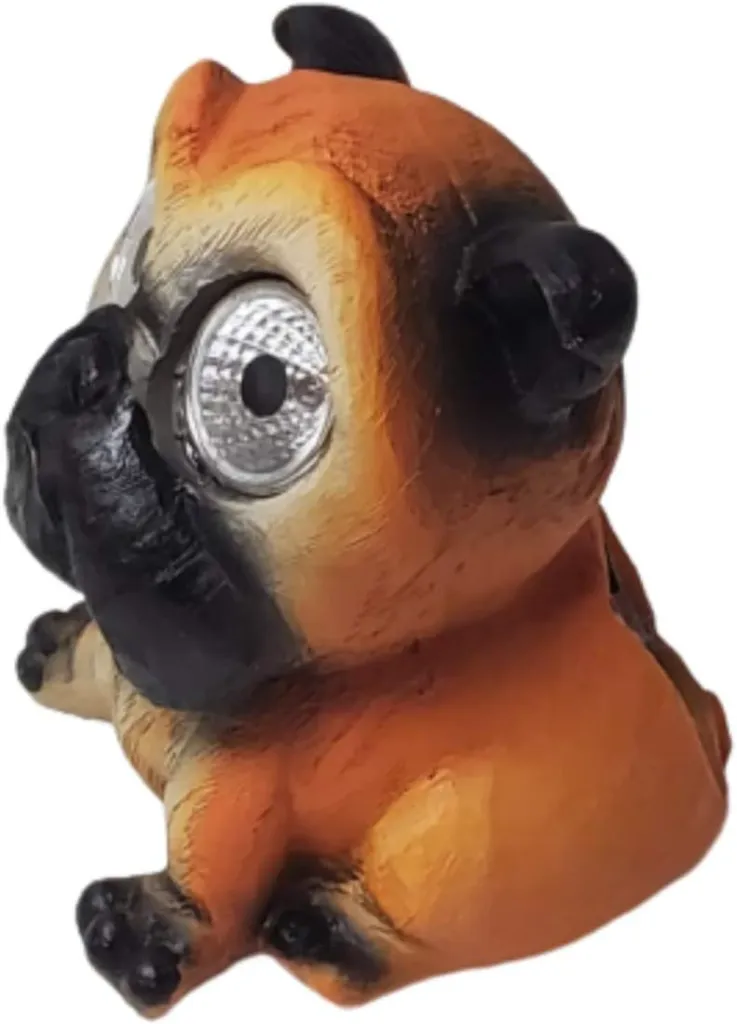 Solar Powered Animal LED Lights Bright Eye Outdoor Garden Patio Ornaments (Bulldog)4.webp