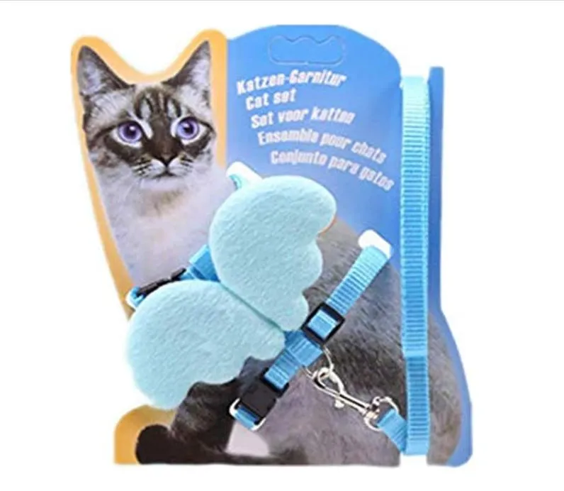 Adjustable Pet Harness & Leash Set with Angel Wings.webp