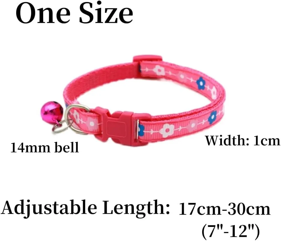 Polyester Cat Collars flower print3.webp