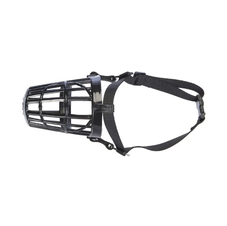 Plastic Dog Muzzle with Snout Nylon Strap.webp