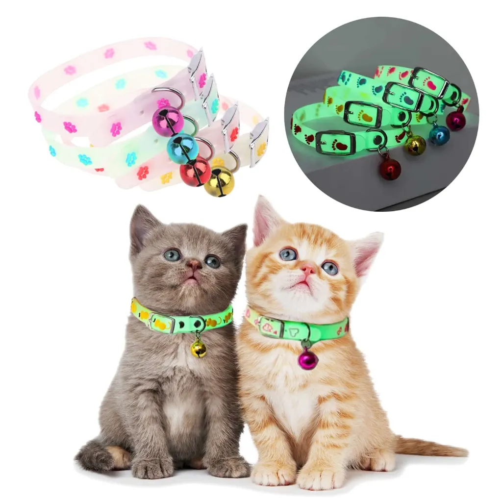 Glow-in-the-dark silicone collar for dogs and cats.webp