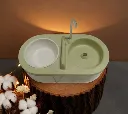 Pet Water Fountain With Stainless Steel Food Bowel3.webp