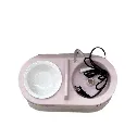 Pet Water Fountain With Stainless Steel Food Bowel4.webp