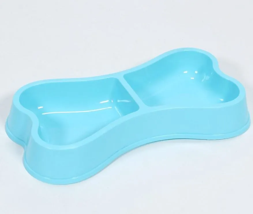 Double Bowl Pet Cute Bone-shaped4.webp