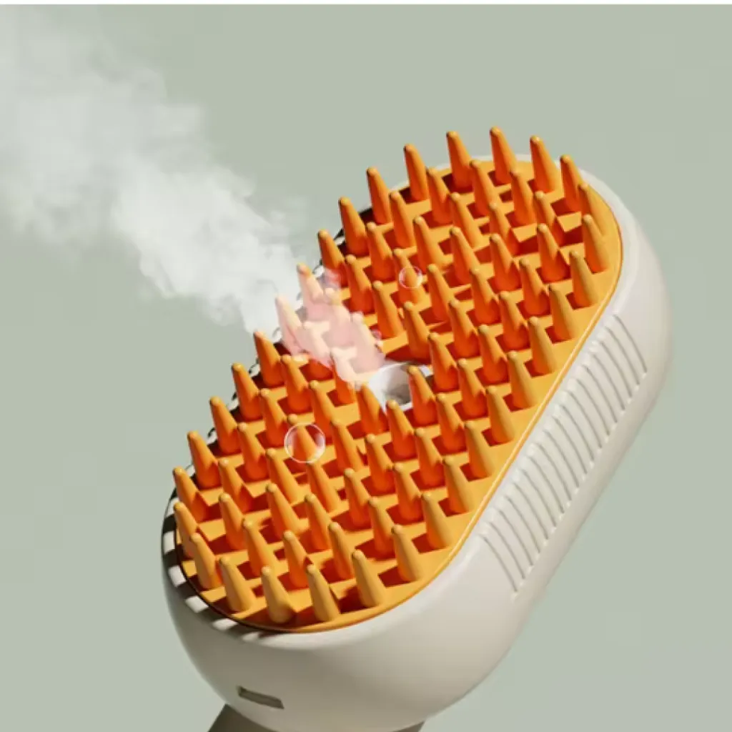 Push-Button Steam Massage Brush for Pets3.webp