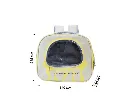 Dog & Cat Carrying Backpack with Panoramic Window Yellow Breathable Backpack for Pets4.webp