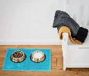 Cat Feeding Mat for Food and Water Bowls - Machine Washable, Waterproof, Eco-Friendly, No-Slip2.webp