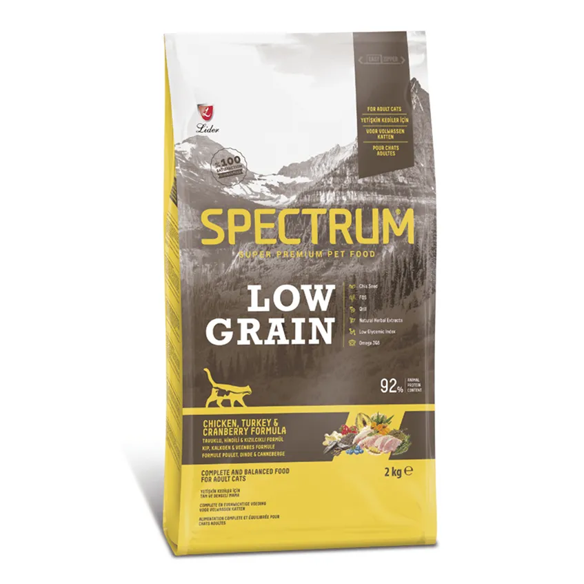 Spectrum low grain Adult Cat Food (Chicken & Turkey & Cranberry) 2 kg