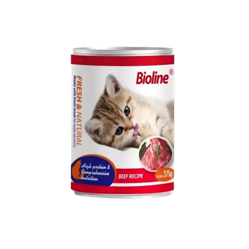 Bioline Canned Cat Wet Food (Beef) 375g