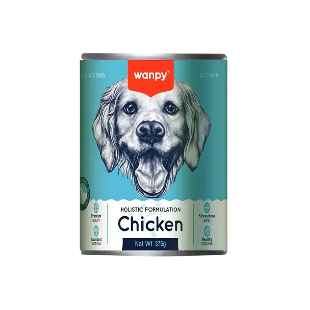 Wanpy Canned Wet Dog Food (Chicken) 375g