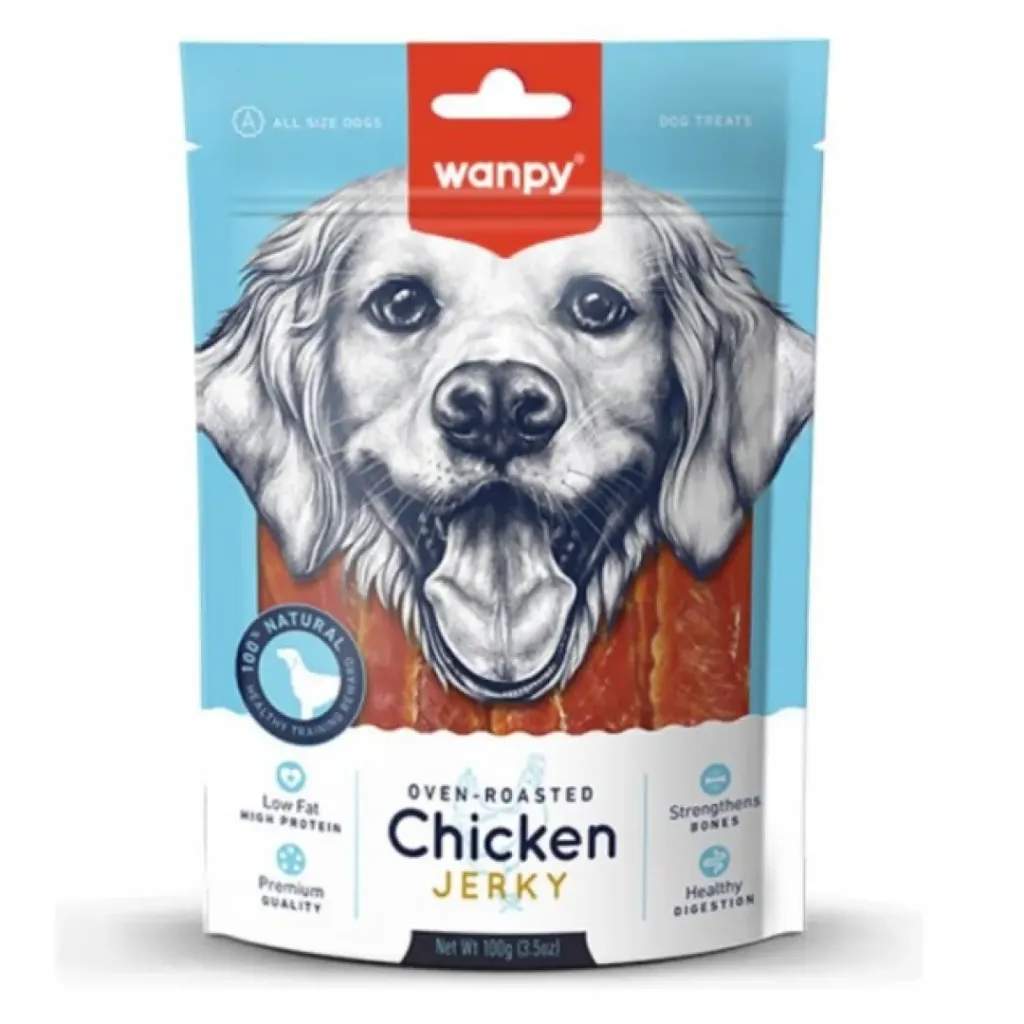 Wanpy Dog Treats (Chicken Jerky) 100g