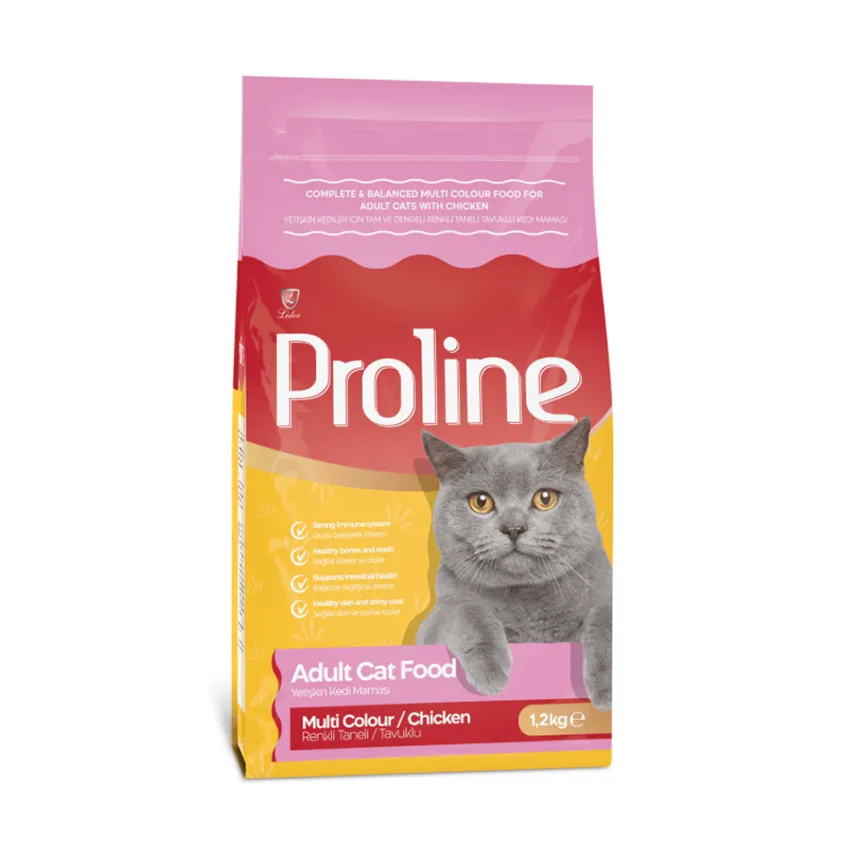 Proline Adult Cat Food Multi‑Colour (Chicken)1.2 kg