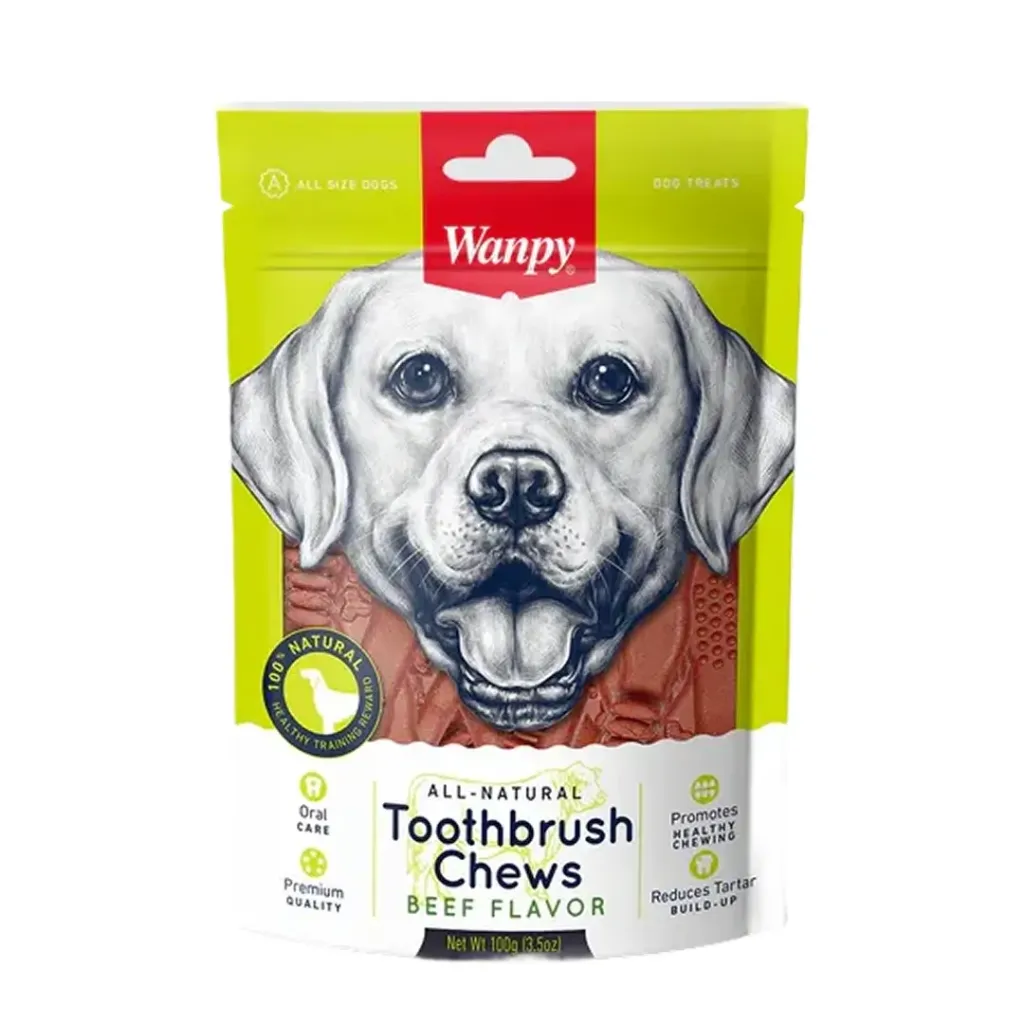 Wanpy Dog Treats (Beef Toothbrush Chews) 100g