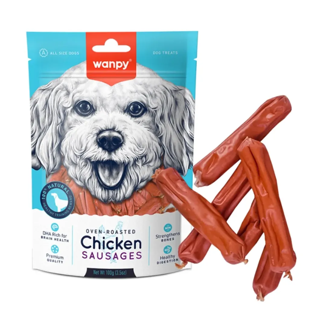 Wanpy Dog Treats (Chicken Sausages) 100g