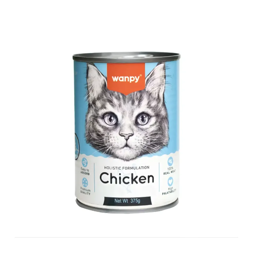 Wanpy Holistic Formulation Canned Wet Cat Food (Chicken) 375g