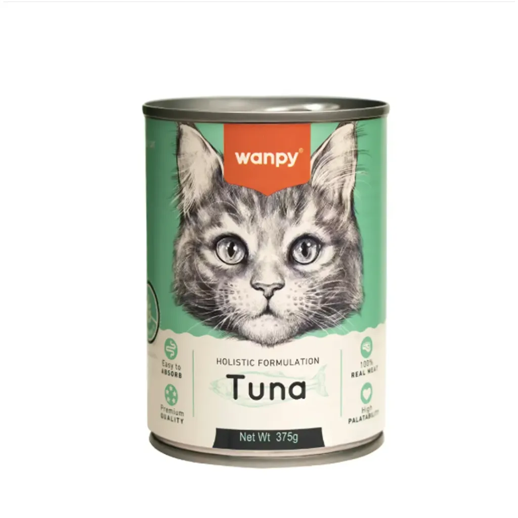 Wanpy Holistic Formulation Canned Wet Cat Food (Tuna) 375g