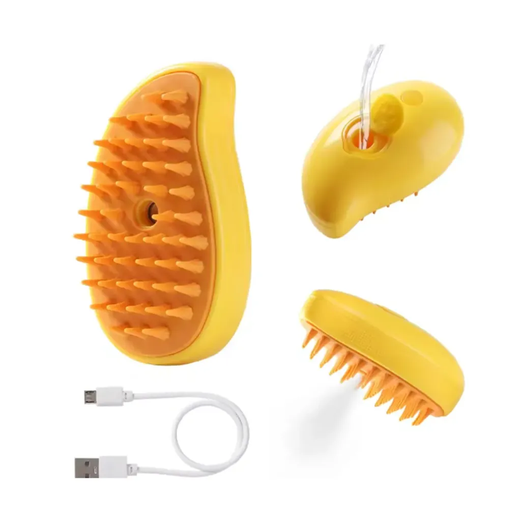 Self-Cleaning Steam Massage Brush for Pets