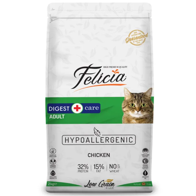 Felicia Adult Digest Low Grain Cat Food (Chicken) 2 kg