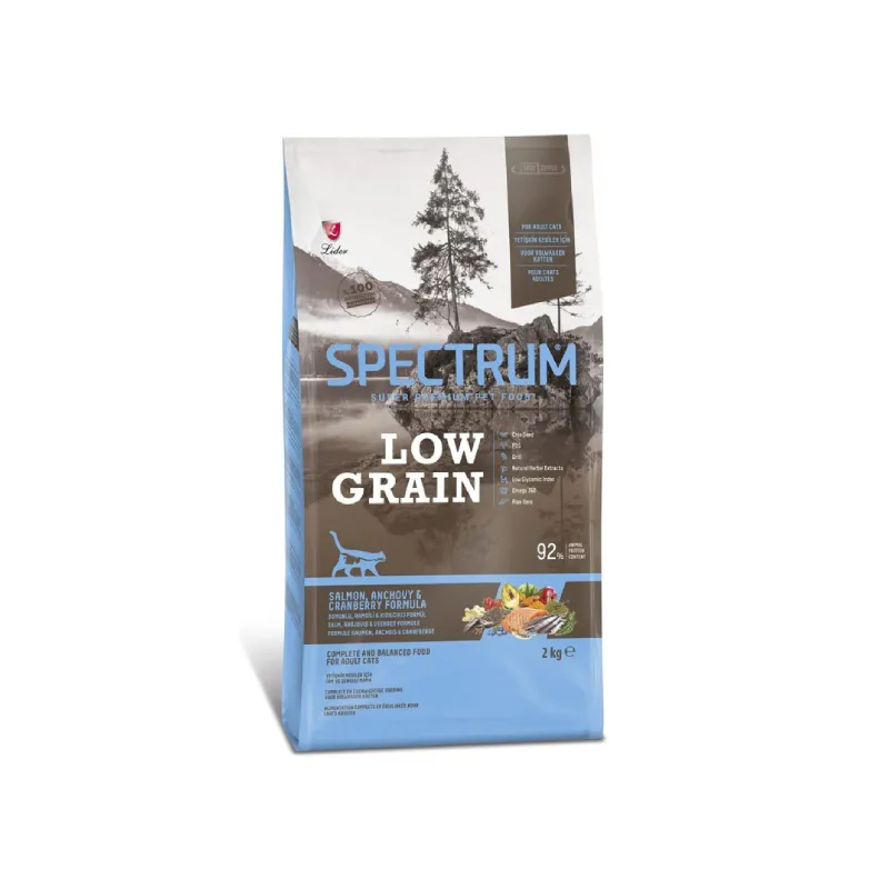 Spectrum Low Grain Sterilised Cat Food (Salmon, Anchovy & Cranberry) 2 kg