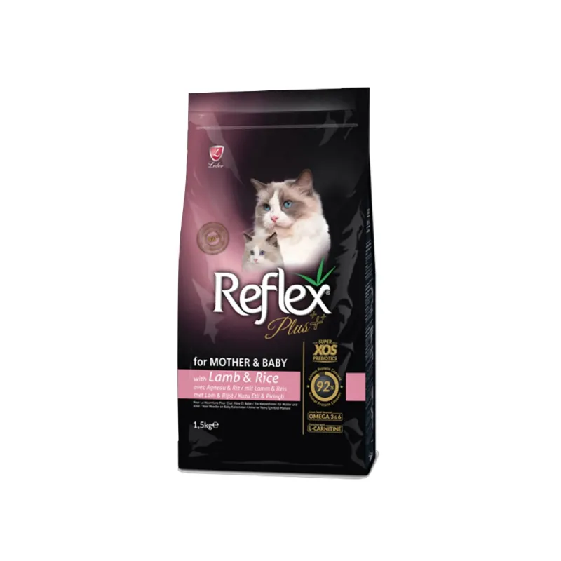 Reflex plus Mother and baby cat food (lamb and rice) 1.5 kg