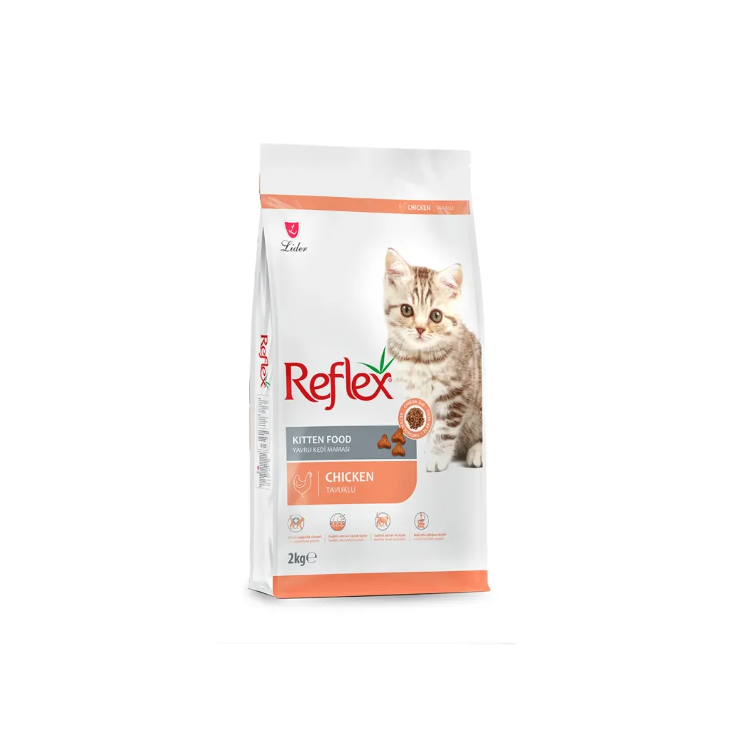 طعام جاف للقطط الصغيرة بطعم الدجاج 2 KG (Reflex)