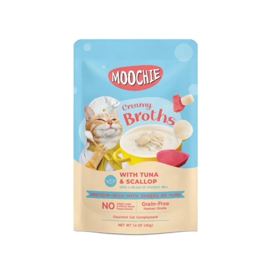 Moochie Kitten (Creamy Broth With Tuna & Green-Lipped Mussel) 40G