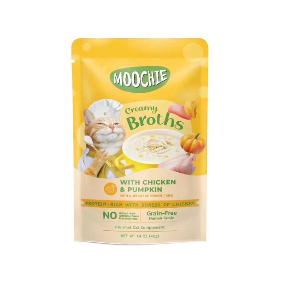 Moochie Kitten (Creamy Broth With Chicken & Pumpkin) Pouch 40G