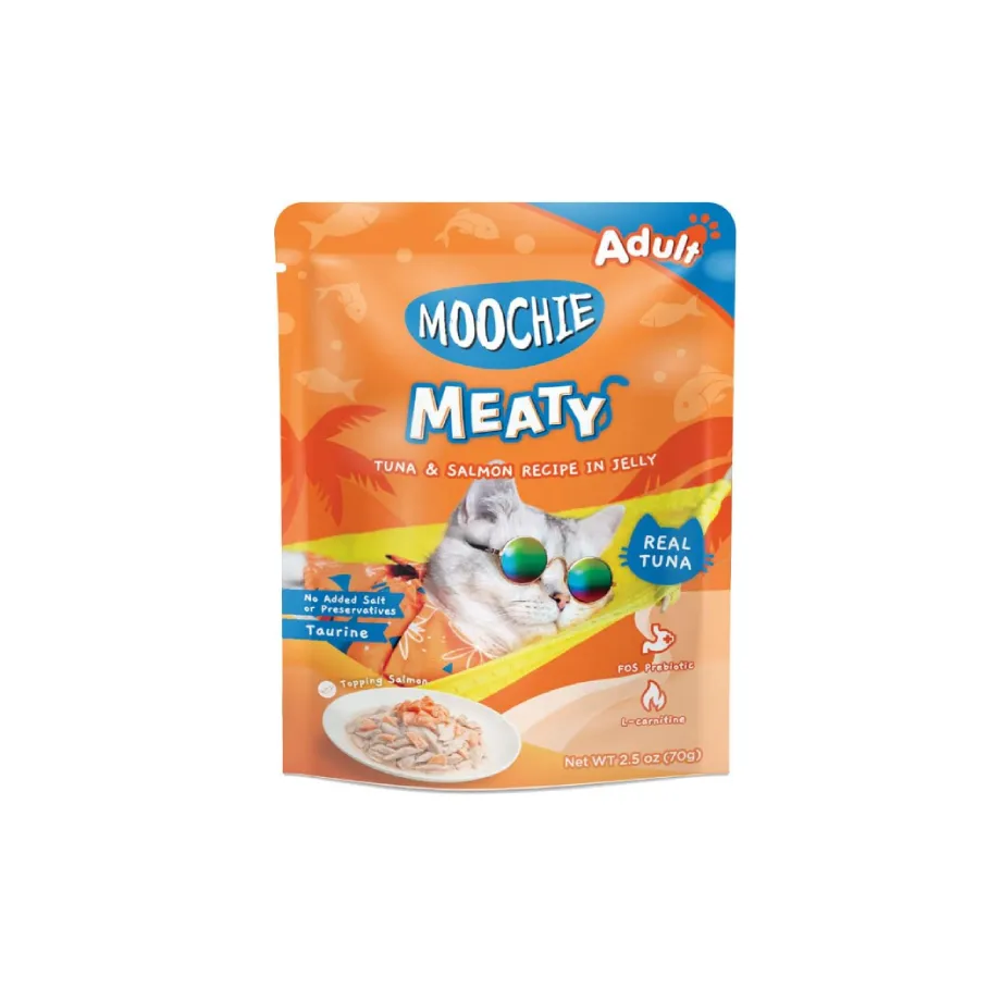 Moochie Wet Cat Food (Tuna with Salmon and Jelly) 70g