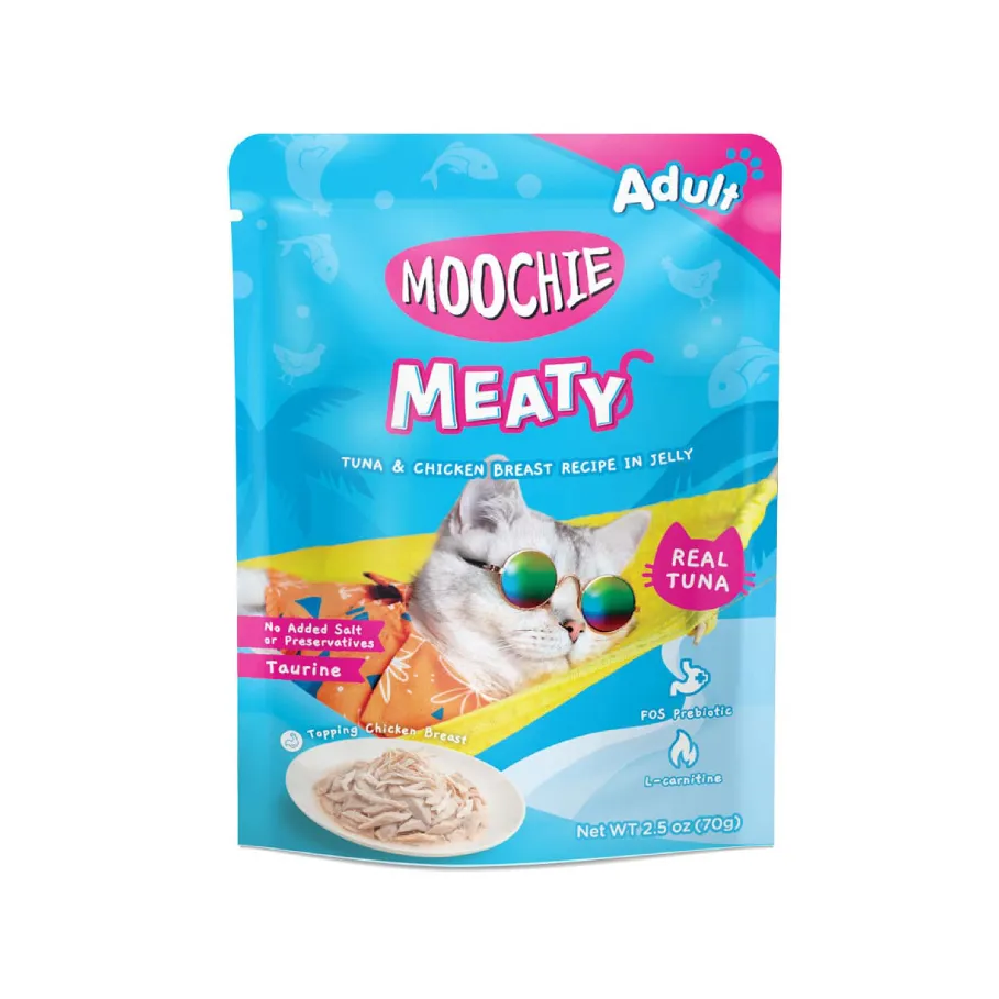 Moochie Wet Cat Food (Tuna & Chicken Breast in Jelly) 70g