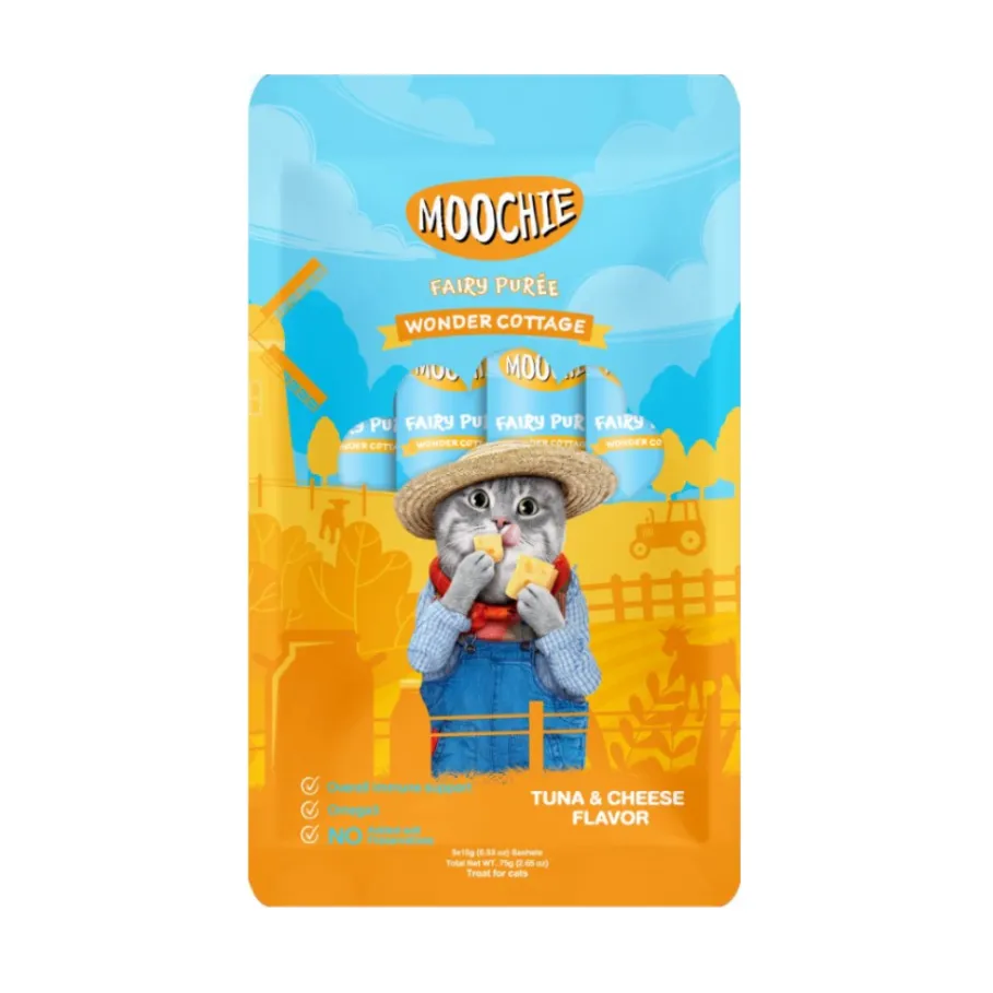 Moochie Cat Treat with Tuna and Cheese Flavor 5*15g