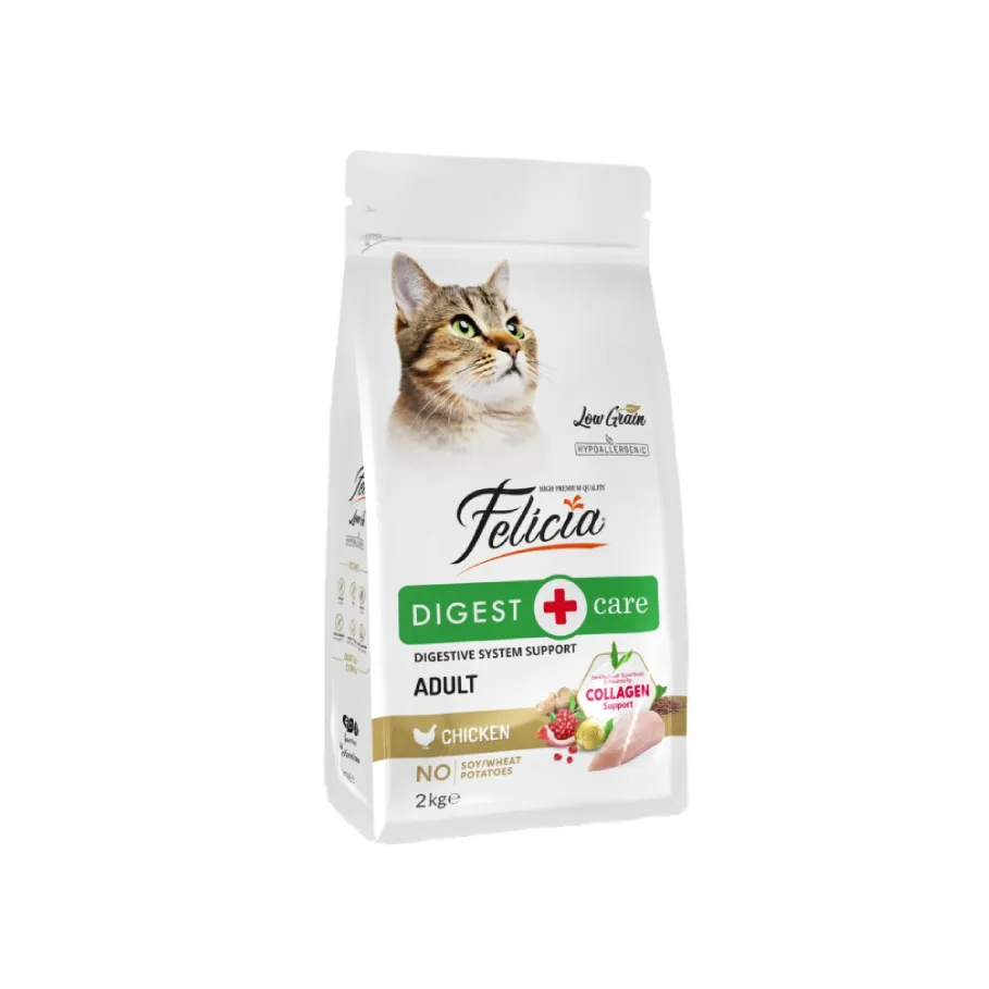Felicia Collagen Low Grain Adult Cat Digestive system support Chicken 2 Kg