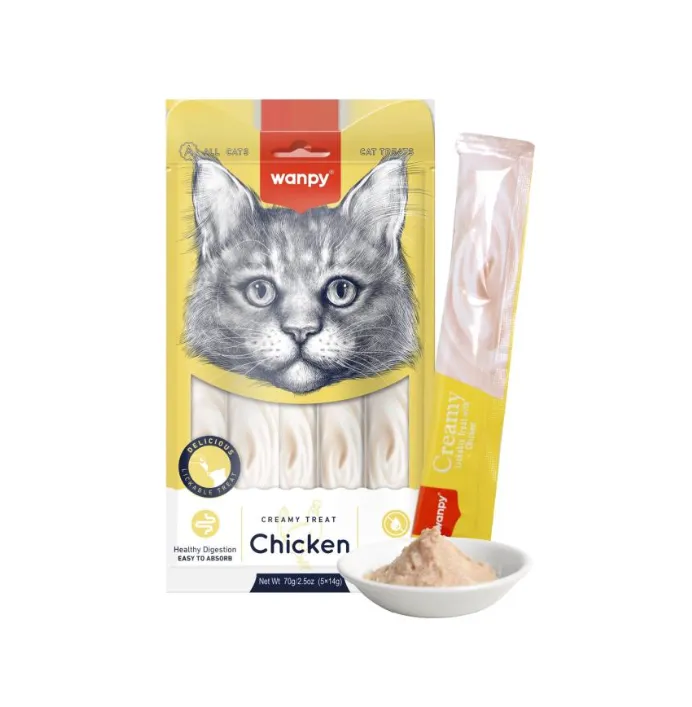 Wanpy cat Treats (Chicken ) 14g*5