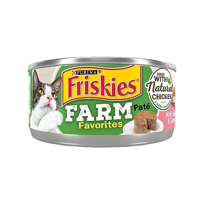 فريسكيز طعام رطب للقطط (باتيه نكهات المزرعة بالدجاج والجزر) 156g