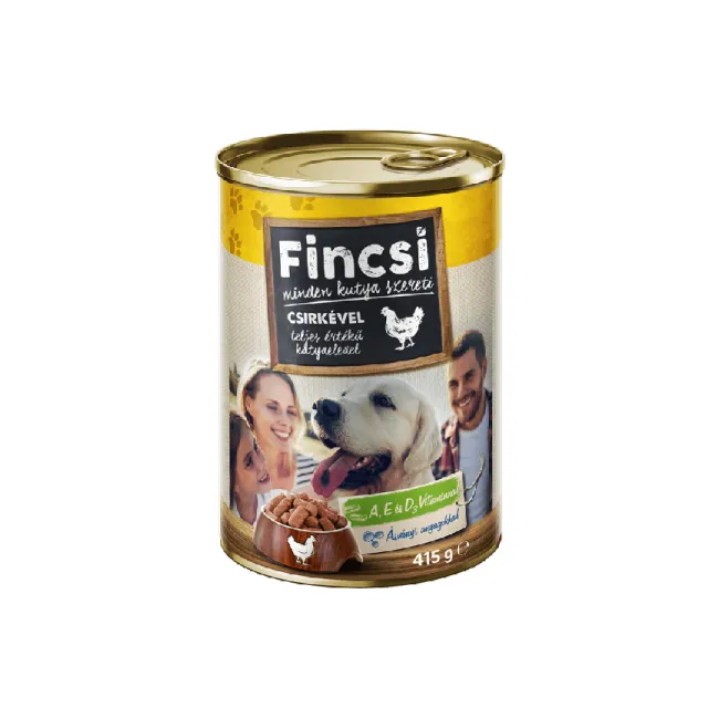 FINCSI Wet Dog FOOD with CHUNKS CHICKEN 415g