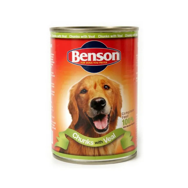  Benson طعام رطب للكلاب بنكهة لحم العجل 400 g