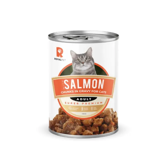 Royalpet  Cat Wet Food (gravy chunks salmon) 400g