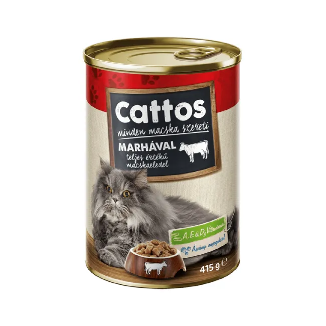CATTOS CAT WET FOOD CAN (BEEF CHUNKS) 415g