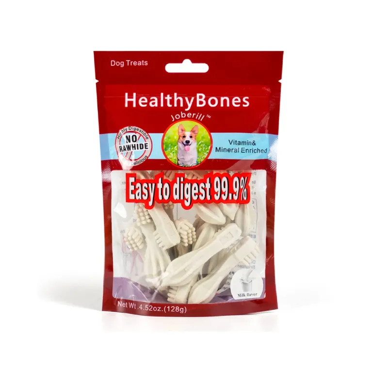 Joberill Healthy Bones Chew Pet Snack Dog Treat Tooth Brush (Milk Flavor) 130g