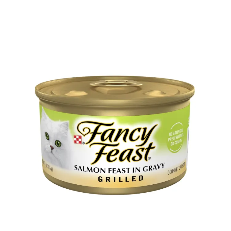 Fancy Feast (Grilled Salmon Feast In Gravy) Gourmet Cat Food 85 g