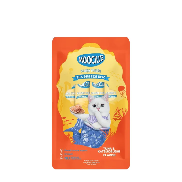 Moochie Cat Treat (Sea Breeze Epic Tuna & Katsuobushi Flavor) 5×15g