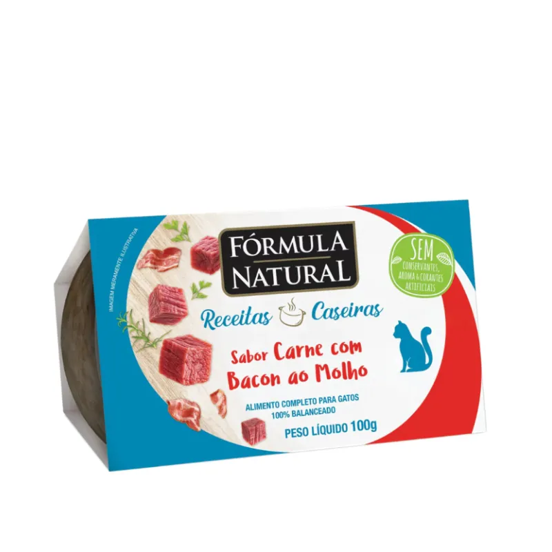 Natural Formula Wet Food Homemade Recipes Adult Cat Food (Meat With Bacon) 100G