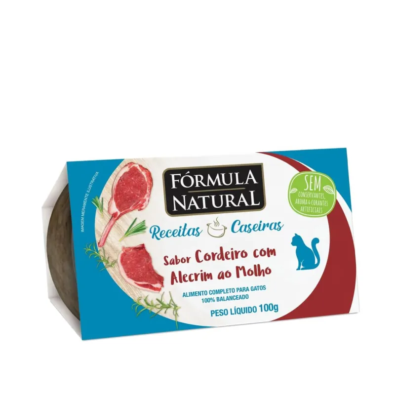  Formula Natural Wet Food Homemade Recipes Adult Cats (Lamb with Rosemary) 100g 