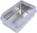 Stainless Steel Litter Box  with shovel (gray)