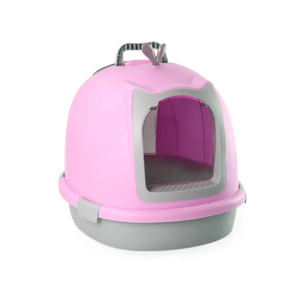 Enclosed Litter Box (pink) 