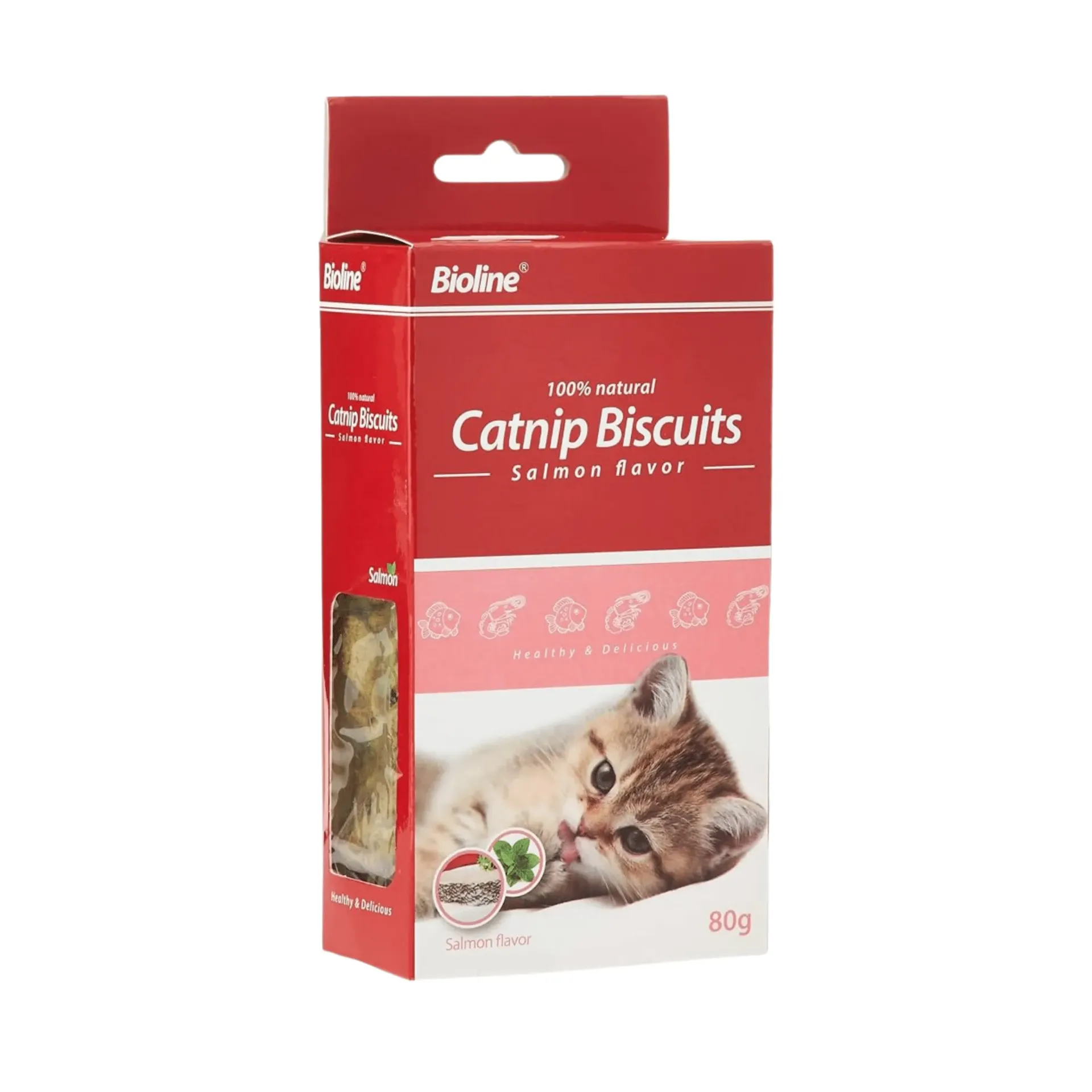 بيولاين كات نب بسكوت(سالمون) 80g